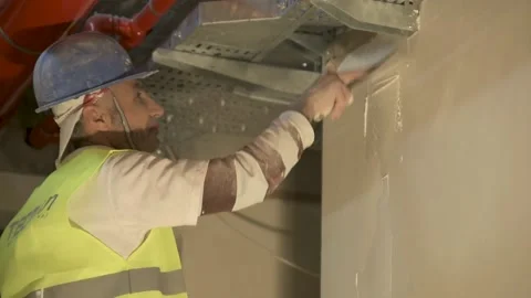 Wall putty Stock Footage 152420634