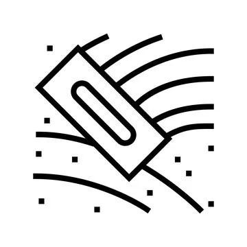 Wall putty line icon vector illustration Ilustración de archivo