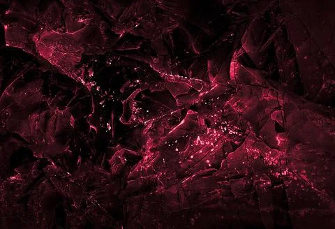 Wall red abstraction. Dark Backgrounds. Lava frozen. Paint spots. Rock surfac Stock Photos
