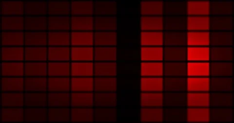 Wall of red blocks pulsating brightness (4K) Видео 109539913