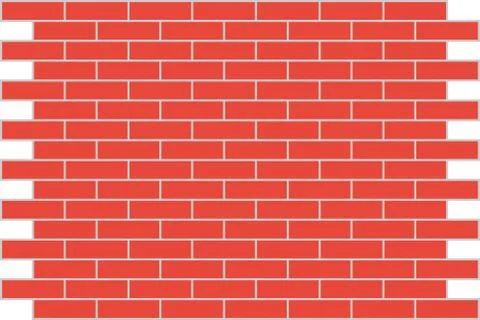 Wall from a red brick. a background. Stock Illustration
