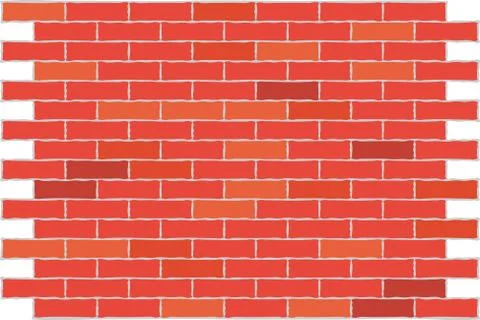 Wall from a red brick. a background. Stock Illustration