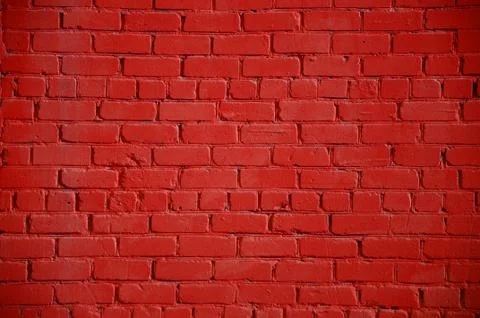 Wall, red brick background Stock Photos