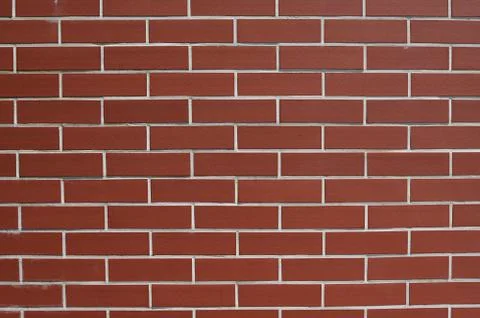 Wall of red brick background for writing close-up texts horizontally Stock Photos