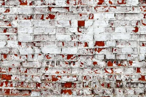 Wall of red brick Stock Photos