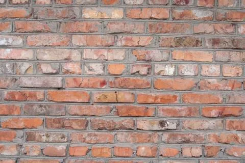 Wall of red brick Stock Photos