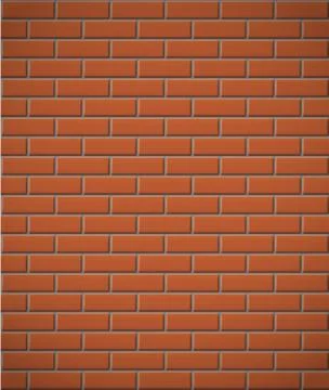 Wall of red brick seamless background 스톡 일러스트