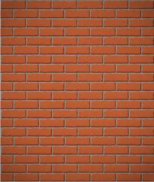 Wall of red brick seamless background Stock Illustration