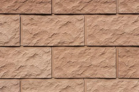 A wall of red brick. textured surface. Stock Photos