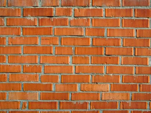 Wall with red bricks Stock Illustration