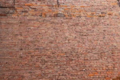 Wall with red bricks. Old brick wall background. grunge brick background Stock Photos