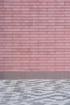 The wall of red bricks Stock Photos