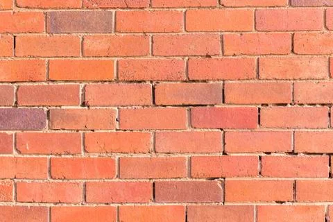 Wall Red Bricks Section Background Stock Photos