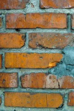 Wall of red old brick. Backgrounds, texture Foto stock