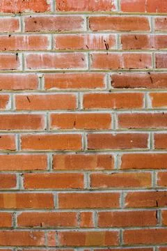 Wall of red old brick. Backgrounds, texture Stock Photos