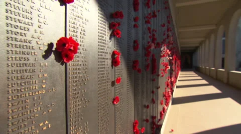 Wall of Remembrance, Canberra 스톡 동영상 52976478