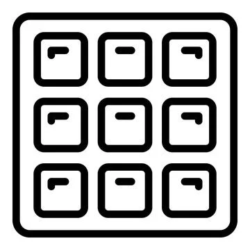 Wall remodel icon outline vector. Repair design Stock Illustration