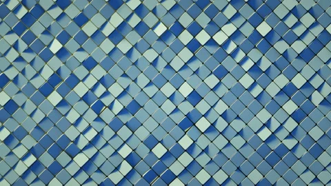 Wall with rhombus shapes 3D render loopable animation 4k UHD 3840x2160 Stock Footage 95440446