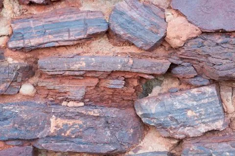 Wall from a rough stone Foto stock