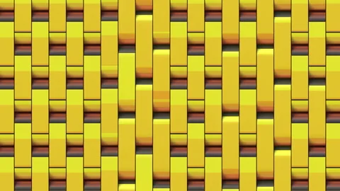 A wall of rounded rectangles with seamless loop animated texture 3d rendering 4K Stock Footage 150429401
