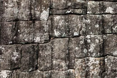 Wall of sandstone as background Stock Photos