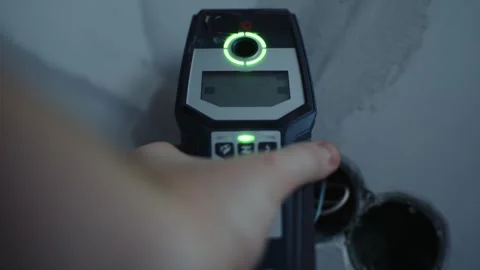 Wall scanned with digital detector device Video stock 312227234