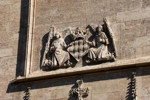 Wall sculptures Stock Photos