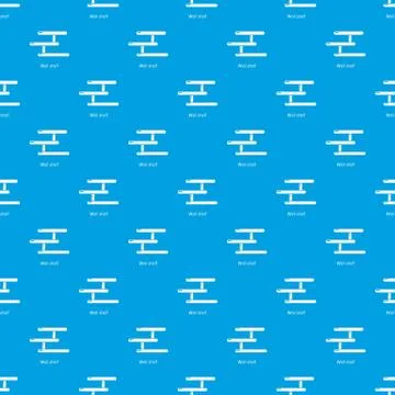 Wall shelf pattern seamless blue 库存插图