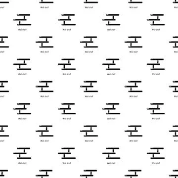 Wall shelf pattern vector seamless 库存插图