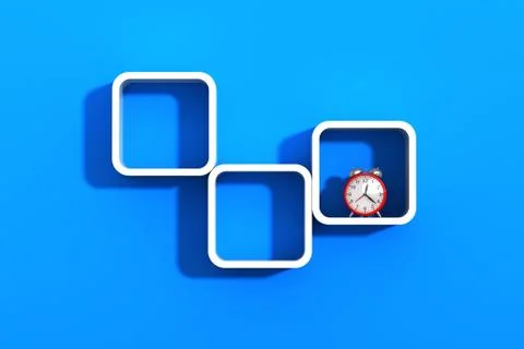 Wall shelves Stock Illustration