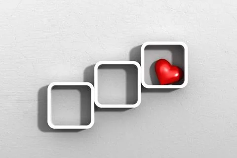 Wall shelves Illustrazione stock