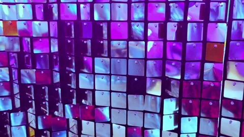 Wall of shining moving sparcles holiday decoration. Abstract glitter background. Stock Footage 280222074