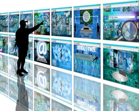 Wall sites Stockillustratie