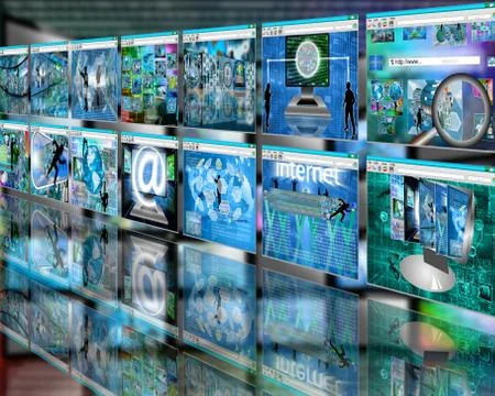 Wall sites Illustrazione stock