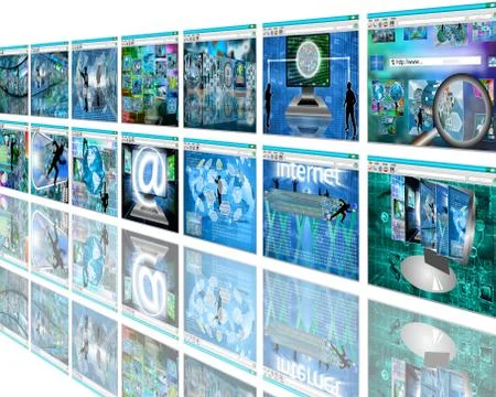 Wall sites Illustrazione stock