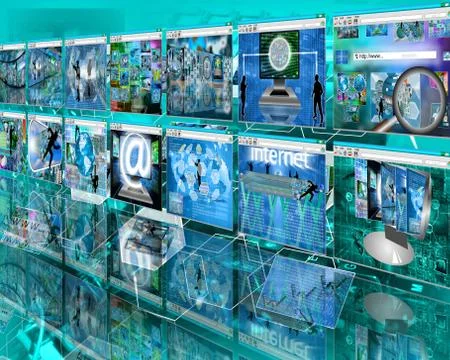 Wall sites Illustrazione stock