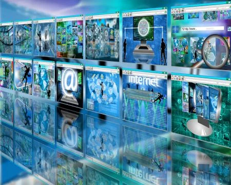 Wall sites Illustrazione stock