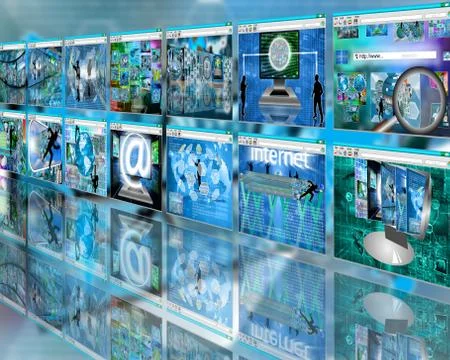 Wall sites Stock Illustration