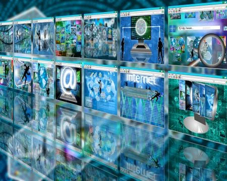 Wall sites Illustrazione stock