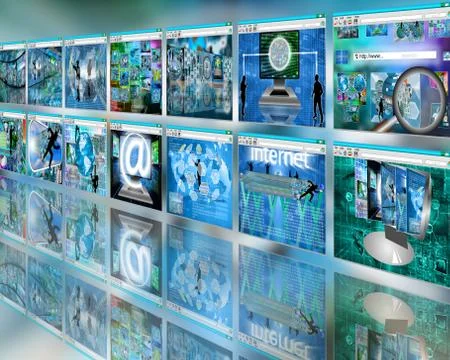 Wall sites Illustrazione stock