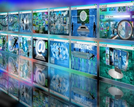 Wall sites Illustrazione stock