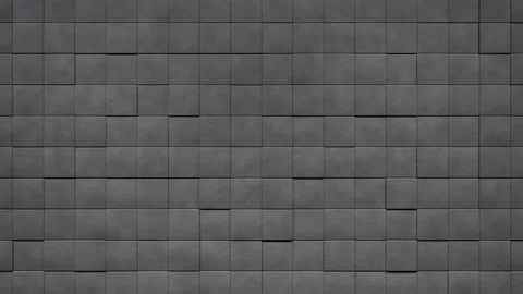 Wall of slowly moving cubes in z-axis, loop able (3d rendering) Stock Footage 84639857