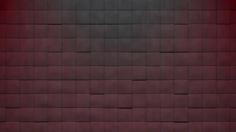 Wall of slowly moving cubes in z-axis, loop able (3d rendering) Stock Footage 84640044