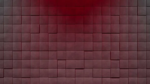 Wall of slowly moving cubes in z-axis, loop able (3d rendering) Stock Footage 84640216