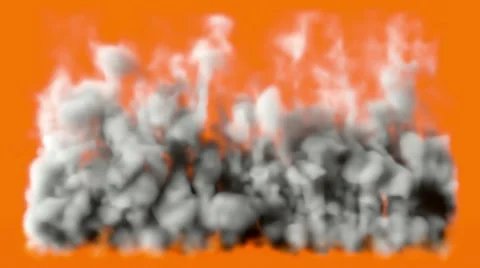 Wall of smoke rising Stock Footage 10597189