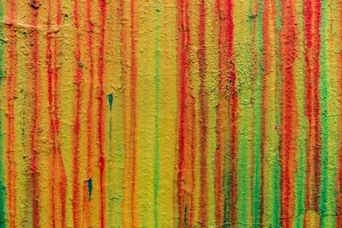 Wall with smudges of multi-colored paint. Stock Photos