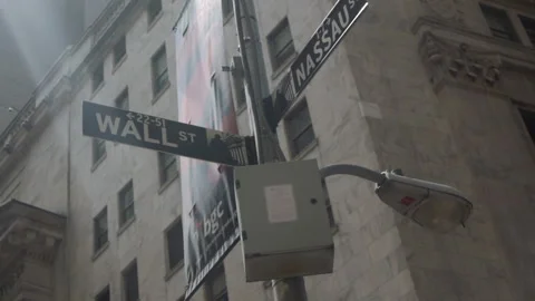 WALL ST NASSAU ST Stock Footage 192922124