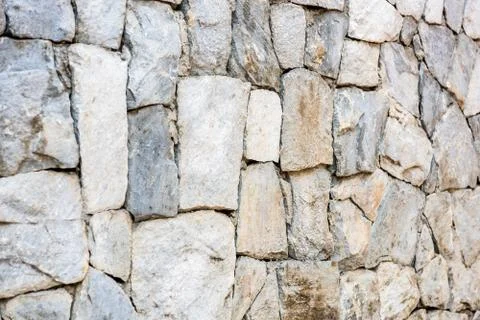 Wall of stone background. Stock Photos