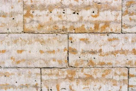 Wall of stone blocks. Stock Photos