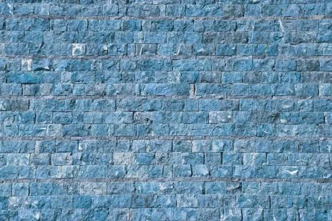 Wall of stone in blue tint 写真素材